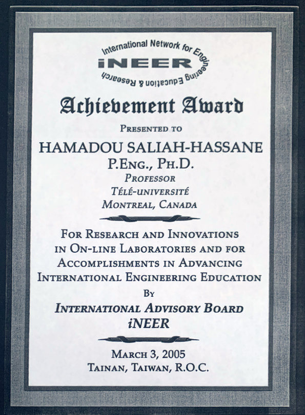 Prix iNeer 2005 HSaliah Hassane